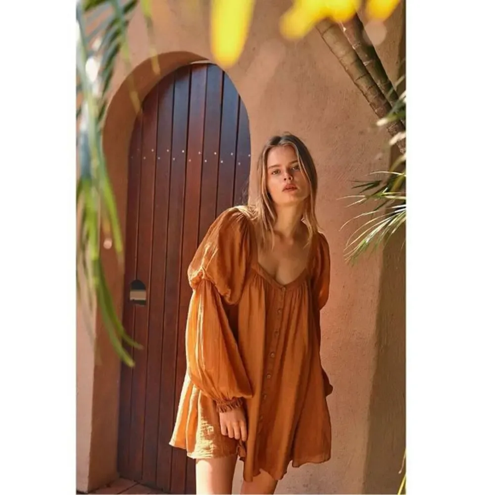 Free People So Fresh Tunic Mini Dress Size S